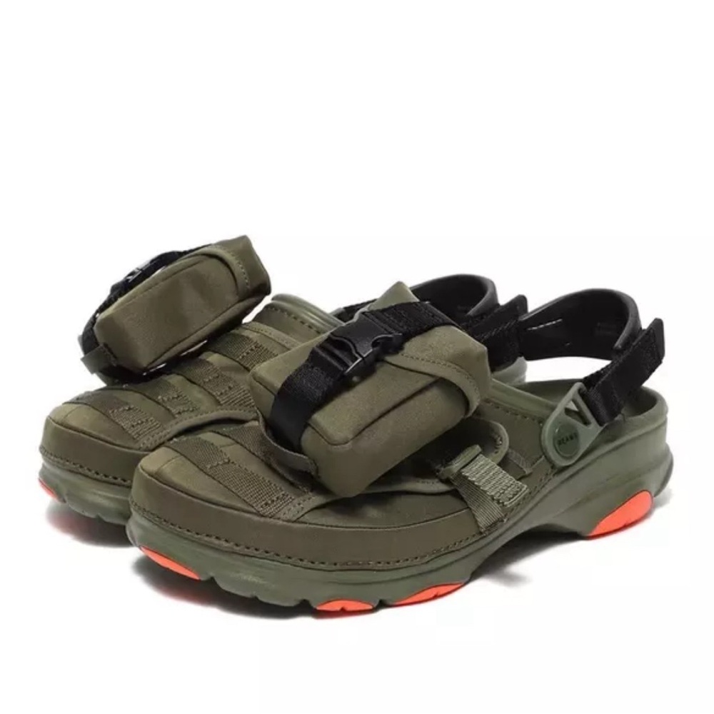 Crocs X Beams Classic All-Terrain Military Green Clog.  Mens 12 New In Box.